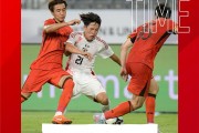 2025年东亚足联E-1足球锦标赛第二轮比赛，中国队0比2负于日本队